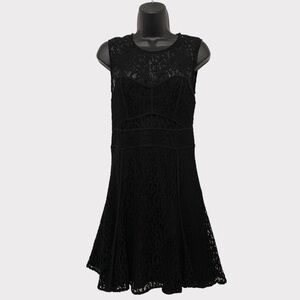 Victoria’s Secret Sleeveless Black Lace A-Line Dress Size 4